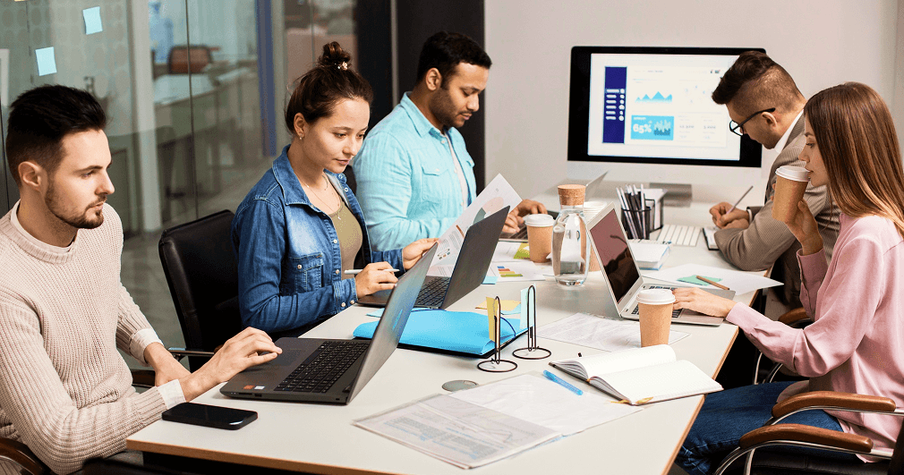 Team working together